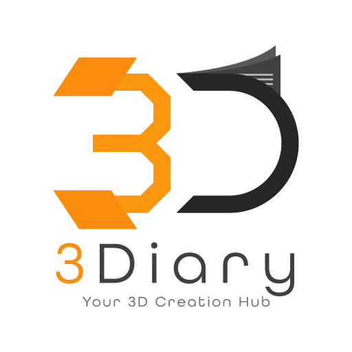 3Diary 512 x 512 Logo - Free 3D Models