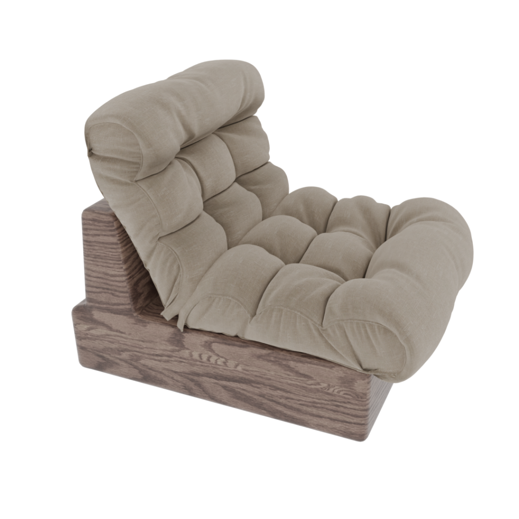 Puffy Fabric Armchair
