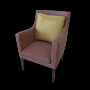 Modern Low Leather Armchair