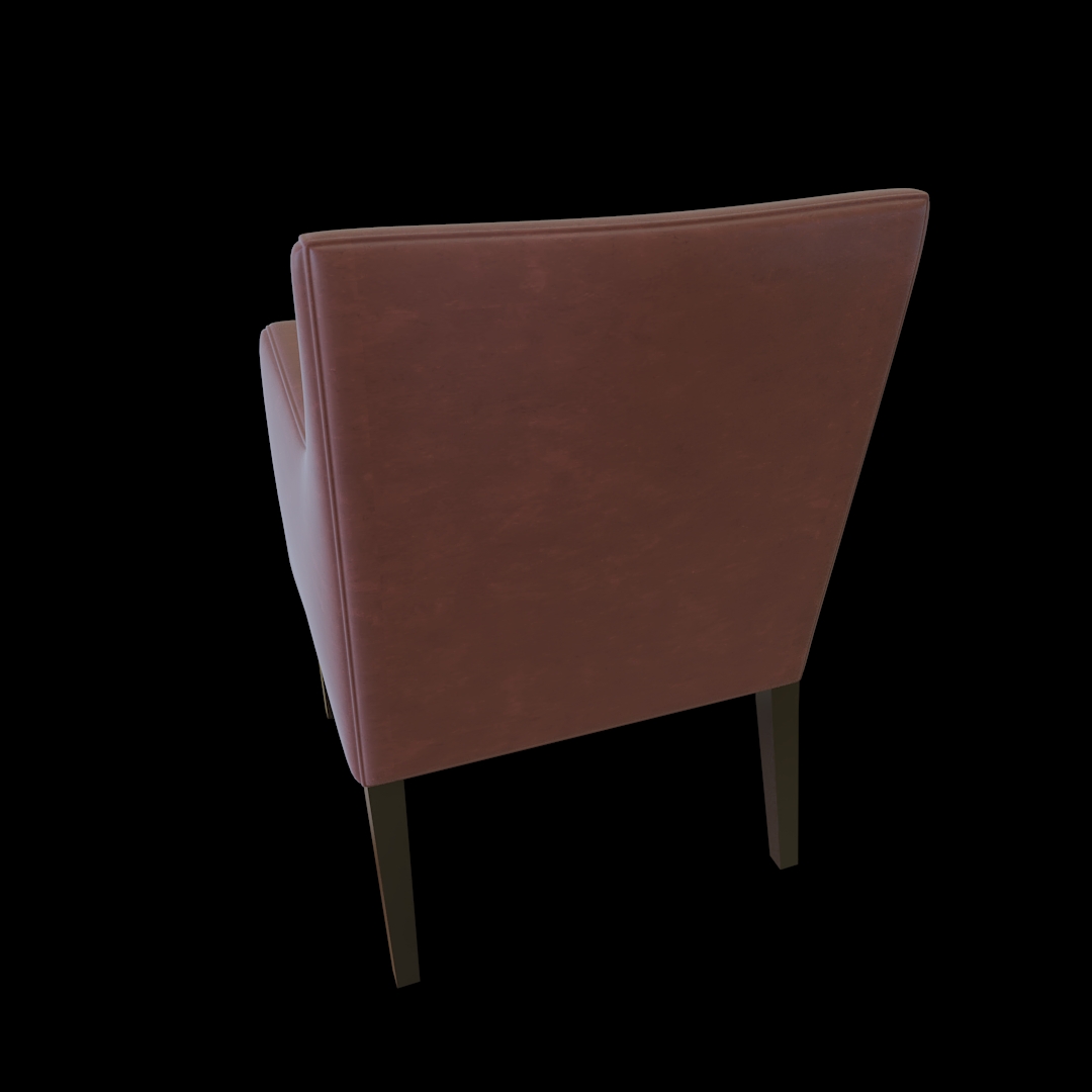 Modern Low Leather Armchair