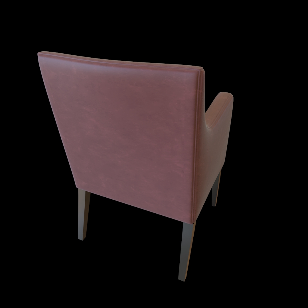 Modern Low Leather Armchair