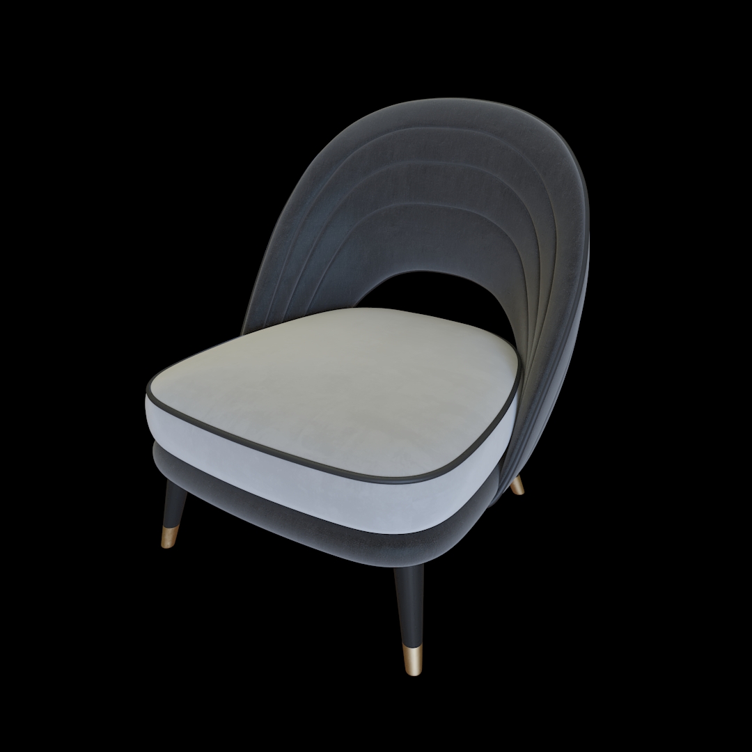 Modern Armless Accent Chair