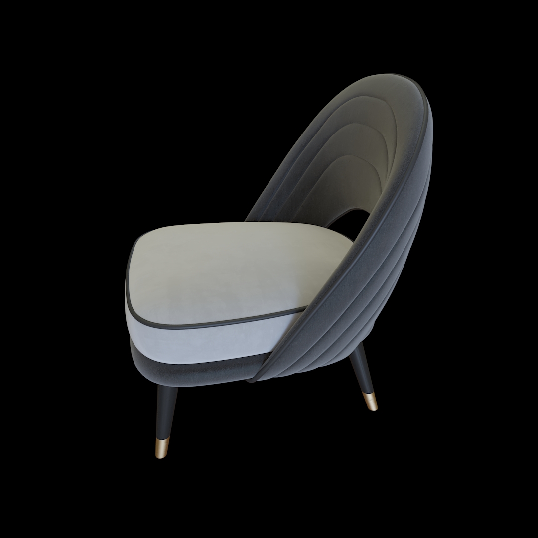 Modern Armless Accent Chair