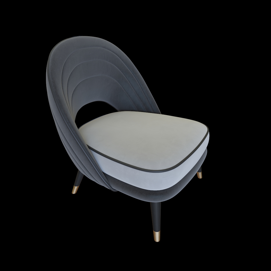 Modern Armless Accent Chair