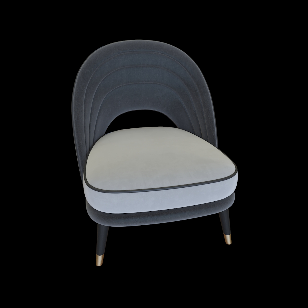 Modern Armless Accent Chair