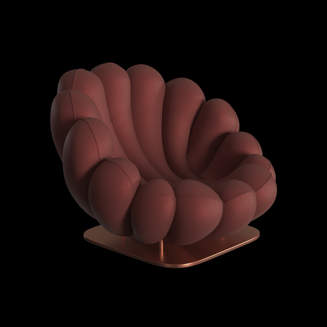 Scalloped Seashell Bean Bag Chair
