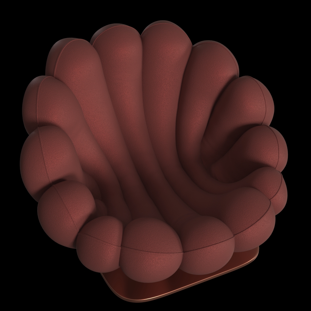 Scalloped Seashell Bean Bag Chair