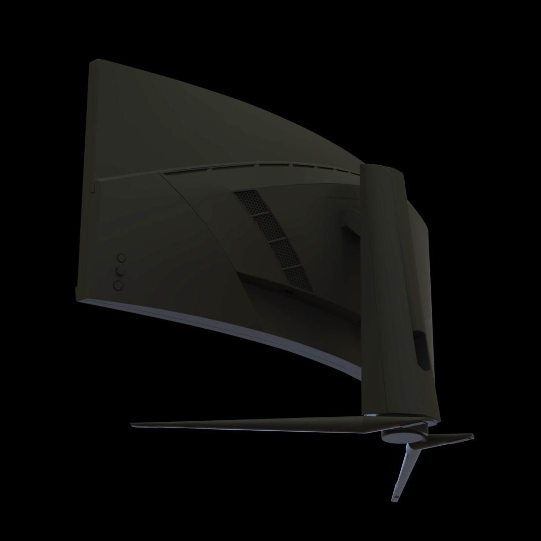 Curved Gaming Monitor 3D Model