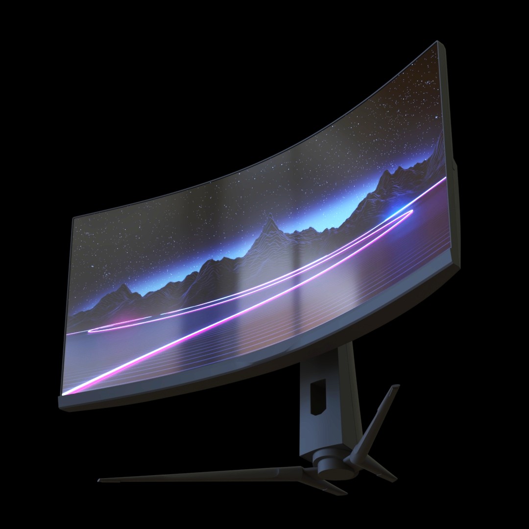 Curved Gaming Monitor 3D Model