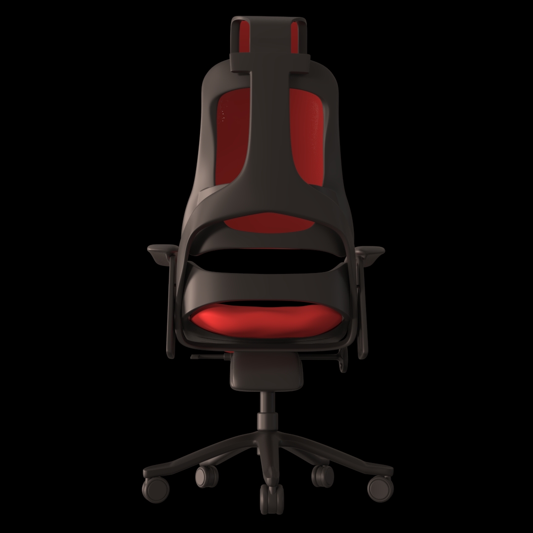 Racing Style Gaming Chair 3D Model