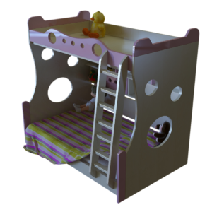 Children's Bunk Bed 3D Model