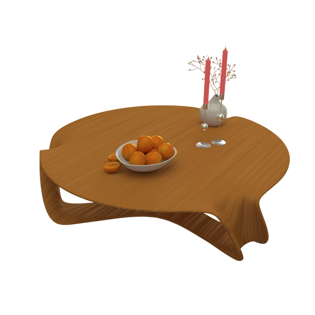 Living Room Coffee Table 3D Model